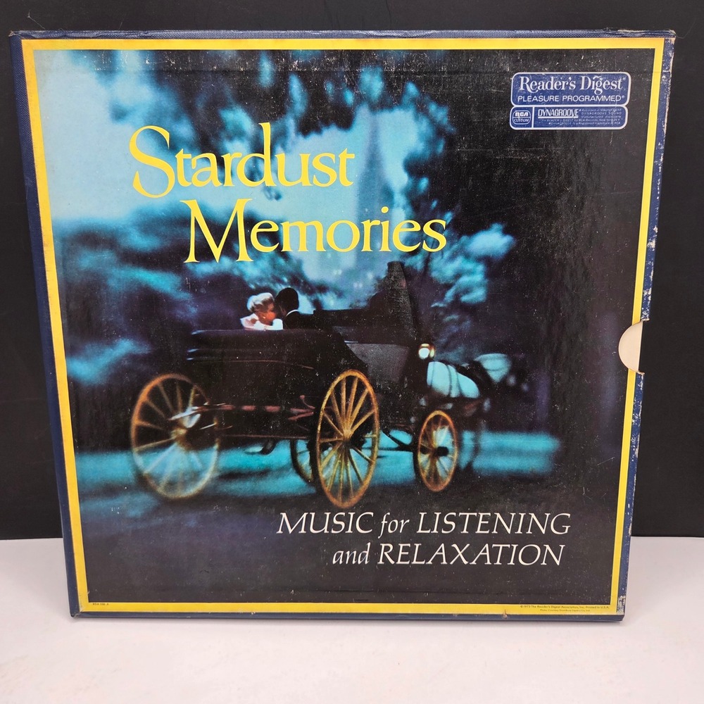 Reader's Digest Stardust Memories Vinyl 8 LP Box Set 1973 RCA Relaxing Music 12"